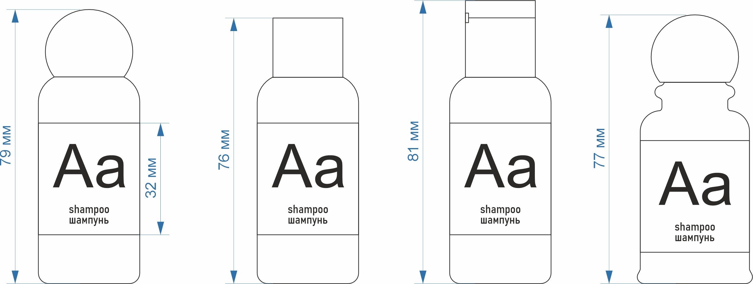 флаконы макет